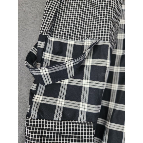 NWT Free People Ragged Priest Wide Leg Plaid Pants Goth Grunge Y2K Street Style - Picture 7 of 14